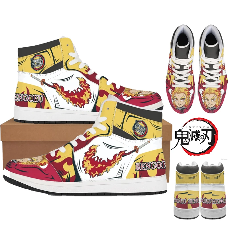 

Anime Demon Slayer Sneakers Kamado Tanjirou Nezuko Shoes Kimetsu No Yaiba Cosplay Basketball Shoes Men Women Unisex Daily Gift