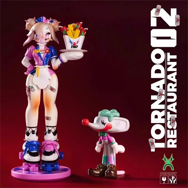POPDOT TORNADO RESTAURANT NO.2  Kunni 22CM & Mr. Pudding 8CM Action Figure Doll Model Toy In Stock