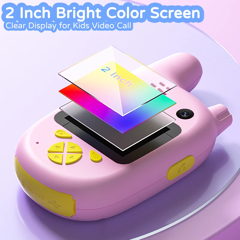 2 pezzi video per bambini walkie talkie due fotocamere per bambini interfono wireless a lungo raggio interazione citofono giocattoli per bambini regalo festival