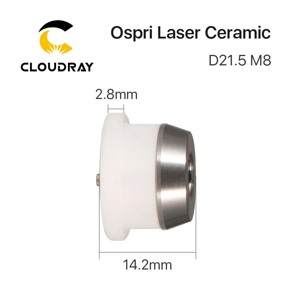 Imagem -03 - Cloudary 3d Cabeça do Laser Cerâmica Ospri D21.5 m8 Laser Cerâmica Bico Titular para 1064nm Cabeça de Corte a Laser Acessórios do Sensor