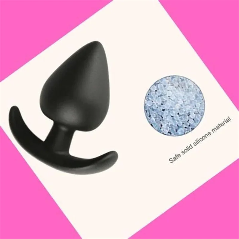 Dildo Butt Plug/Silicone Dildo Size 3/Adult Sex Toys/Anal Stretching Stimulator/Black Butt Plug/Female Male Anal Sex Toy