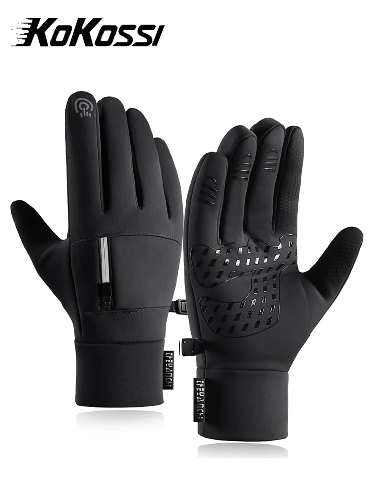 AliExpress KoKossi Winter Cold-Proof Touch Screen Gloves Windproof Waterproof Cycling Gloves Ski Warm Fishing Driving Bike Gloves Men Women