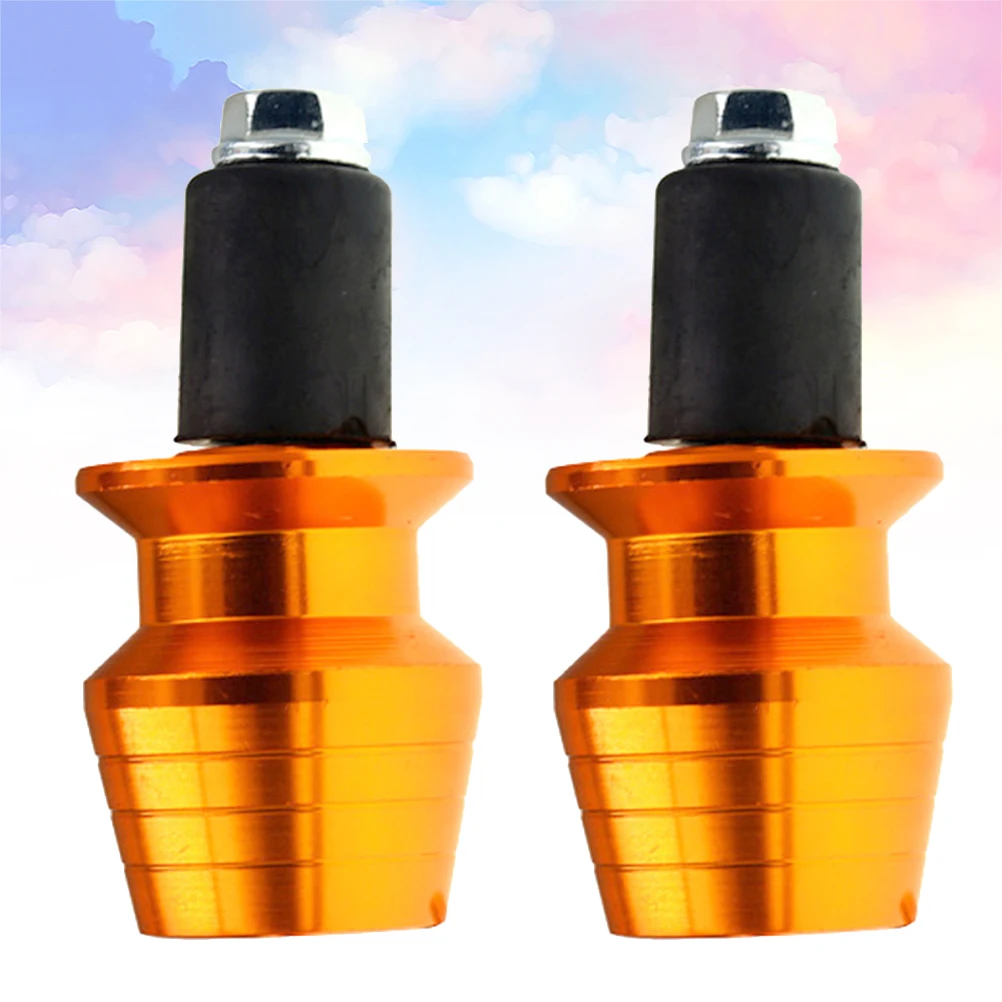

2 pcs Universal Motorcycle Aluminum Handlebar Grip Ends Anti Vibration Silder Balancing Terminal Round Plug For Electric Vehicle