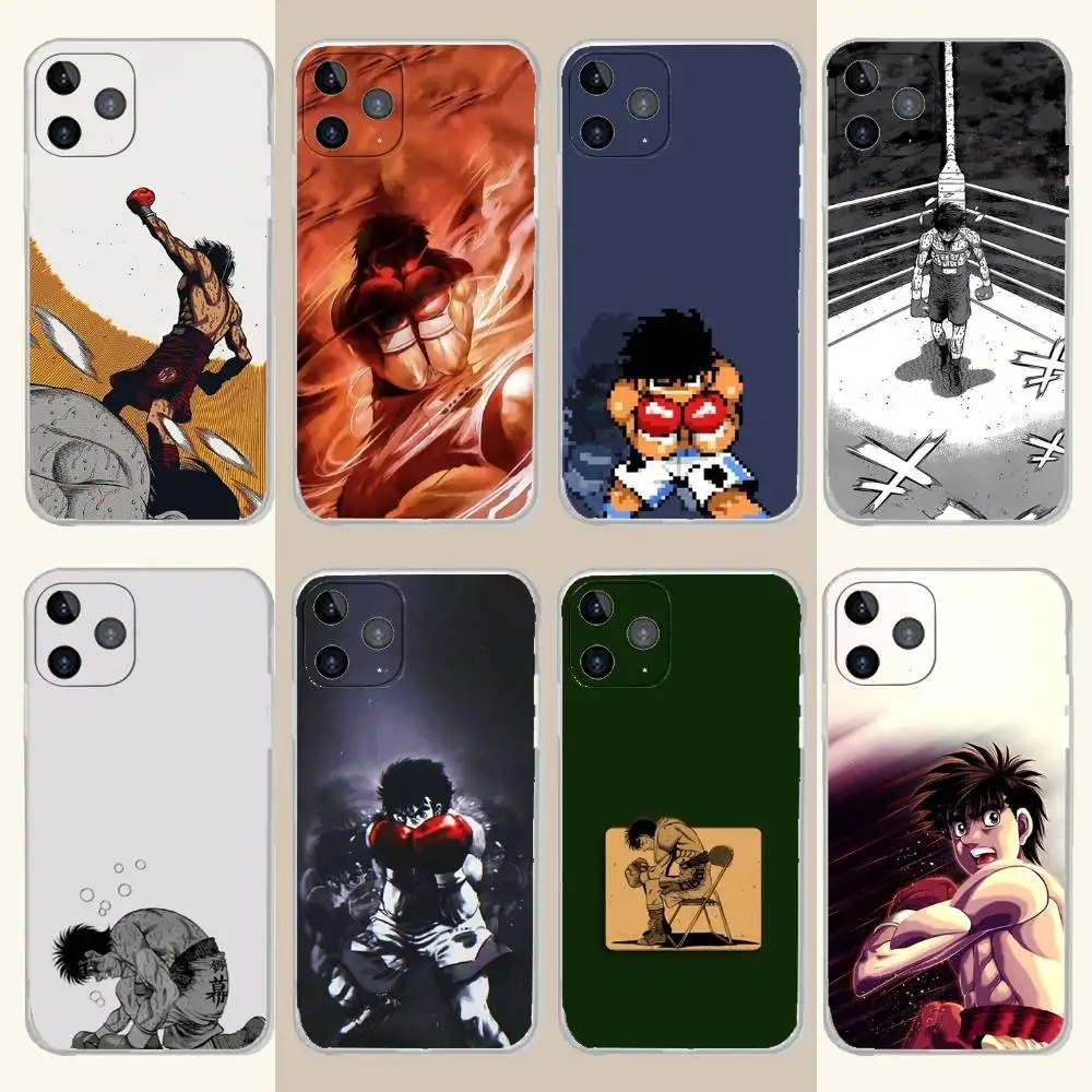 

H-Hajime no I-Ippo Phone Case For iPhone 16,15,14,13,12,11 Plus,Pro,Max,XR,XS,Plus,E,SE4,Mini Transparent Soft Cover