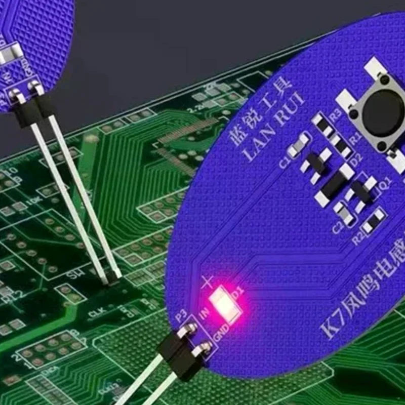 Lanrui K7 Inductance Tester Mobile Phone Motherboard Repair Tool Electromagnetic Detection Device with Red Light Fault Indicator