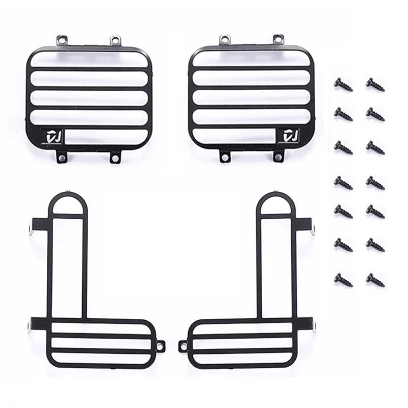 Для MN D90 MN99S передний и задний фонарь, защита абажура, крышка, защитная решетка 1/12, детали для обновления радиоуправляемого автомобиля