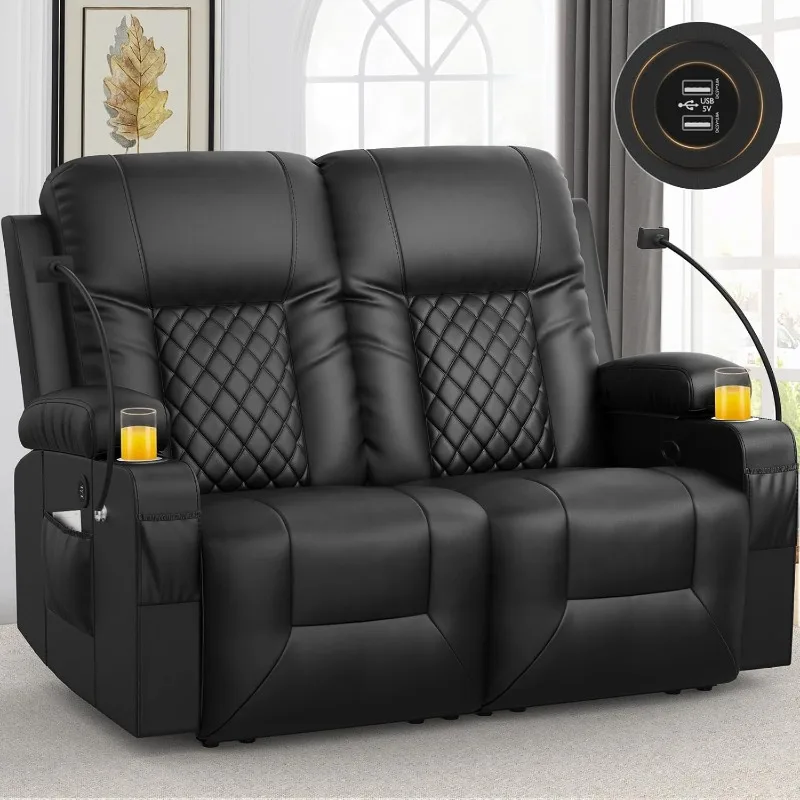 

Loveseat Recliner Sofa, 2 Seater Reclining Loveseat Sofa, Recliner Loveseat Couch, Modern Recliner Chair