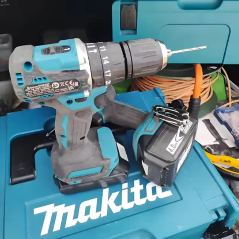 Batteria ricaricabile agli ioni di litio originale Makita da 6 Ah, modello DHP487, per trapano avvitatore a impulsi senza spazzole, cacciavite elettrico ad alta coppia.