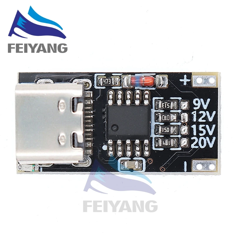 Type-C PD2.0 PD3.0 9V 12V 15V 20V Fast Charge Trigger Polling Detector USB Boost Power Supply Change Module Charger Board Tools