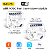 Tuya Smart Life WiFi Pool Cover Motor Switch Controller Module AC&DC Compatible Voice Control via Google Home Alexa