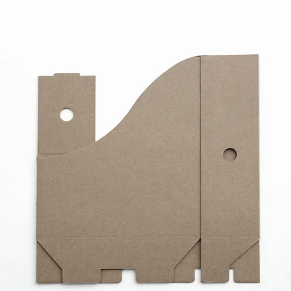 

4pcs File Storage Box Brown Paper Folder Desk ganizer Lightweight Document Case Study Room Container Archive Folder