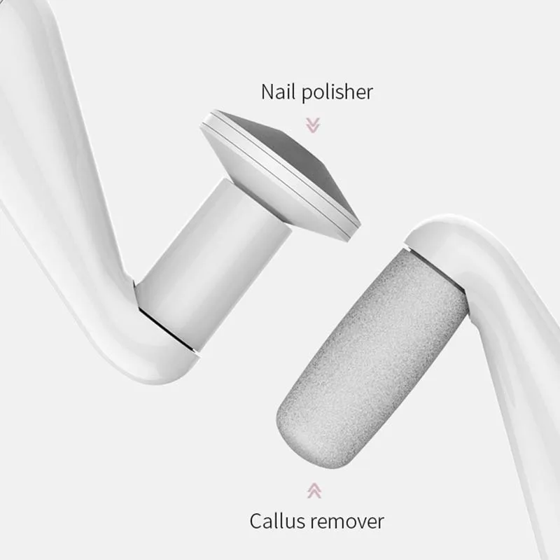 Removedor de calos elétrico para pés - Ferramenta de pedicure com moedor de arquivos recarregável para remoção de pele dura, seca e rachada