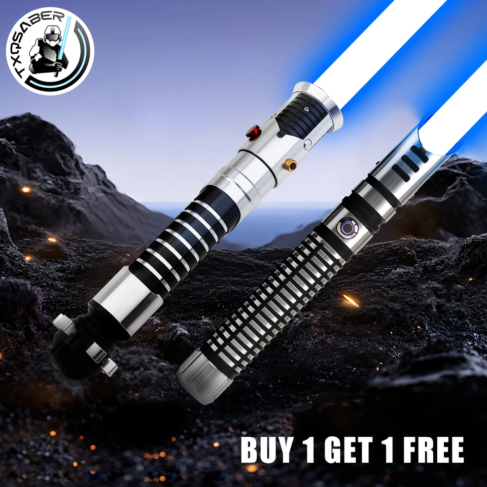TXQ OBI-wan EP1 Lightsaber SNV4 Proffie Smooth Swing Metal NEO