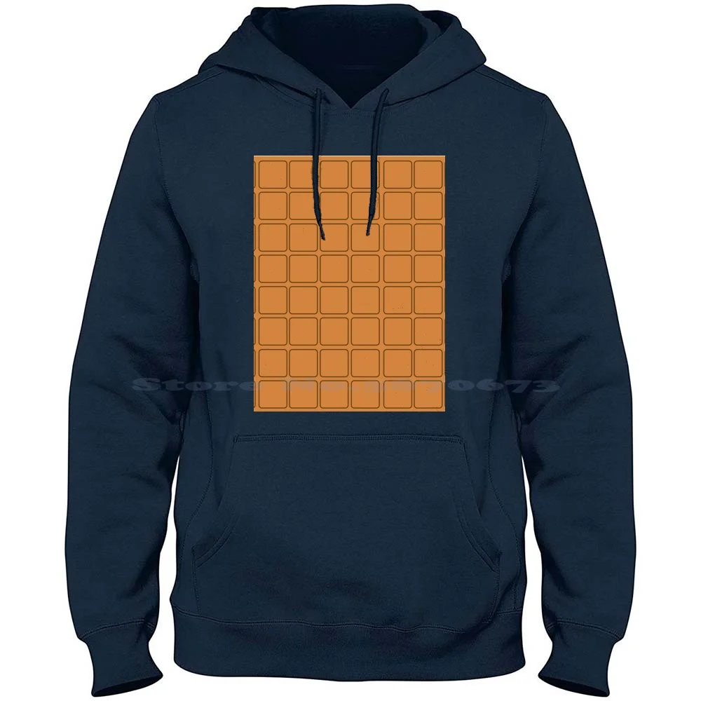 Chocolate Pattern 100% Pure Cotton Hoodie Tshirt Chocolate Block Hersheys Cadbury Lindt Pieces