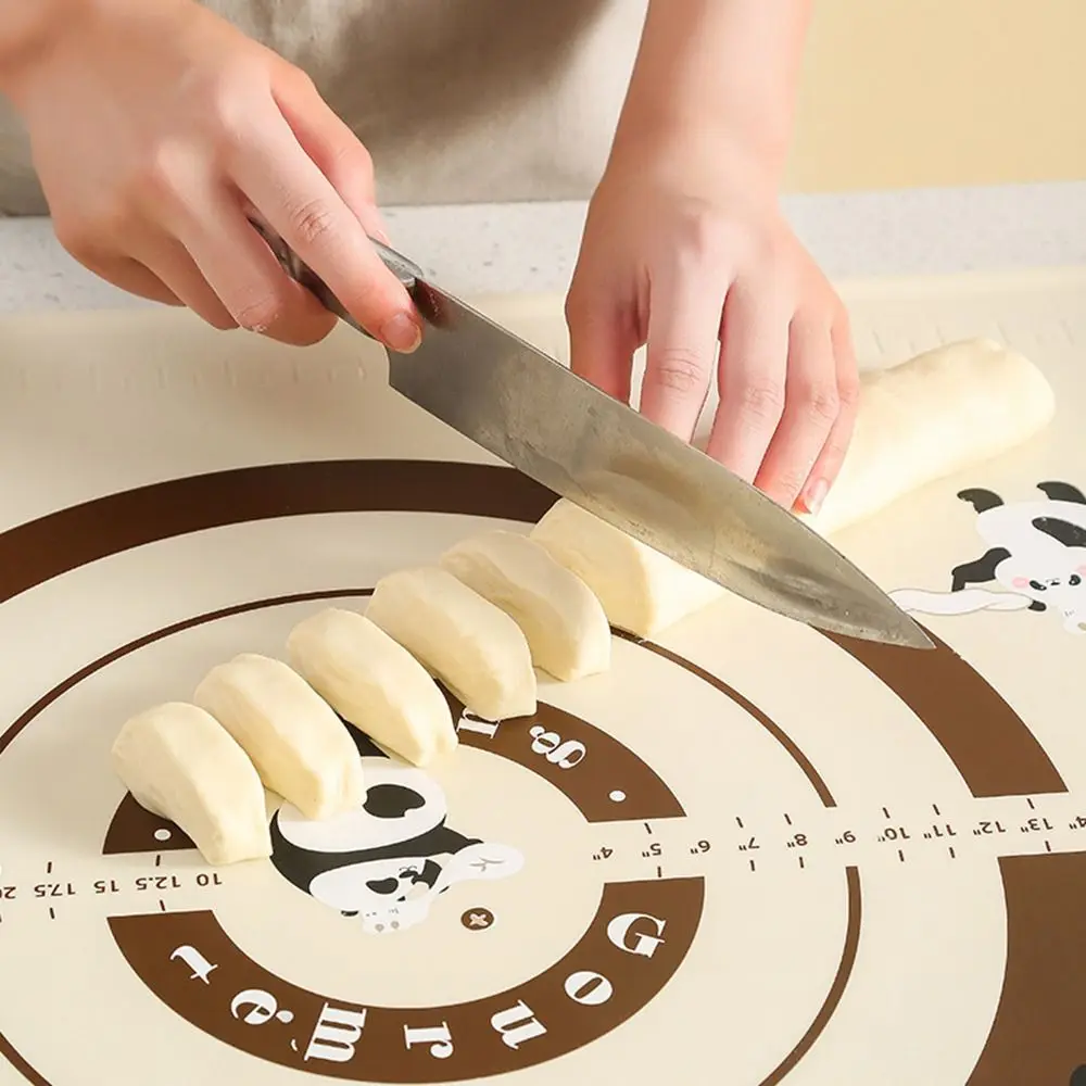 Duurzame Non Stick Siliconen Bakmat Antislip Cartoon Panda Kneden Rolling Mat 2-Maten Grote Gebak Mat Vel Macarons