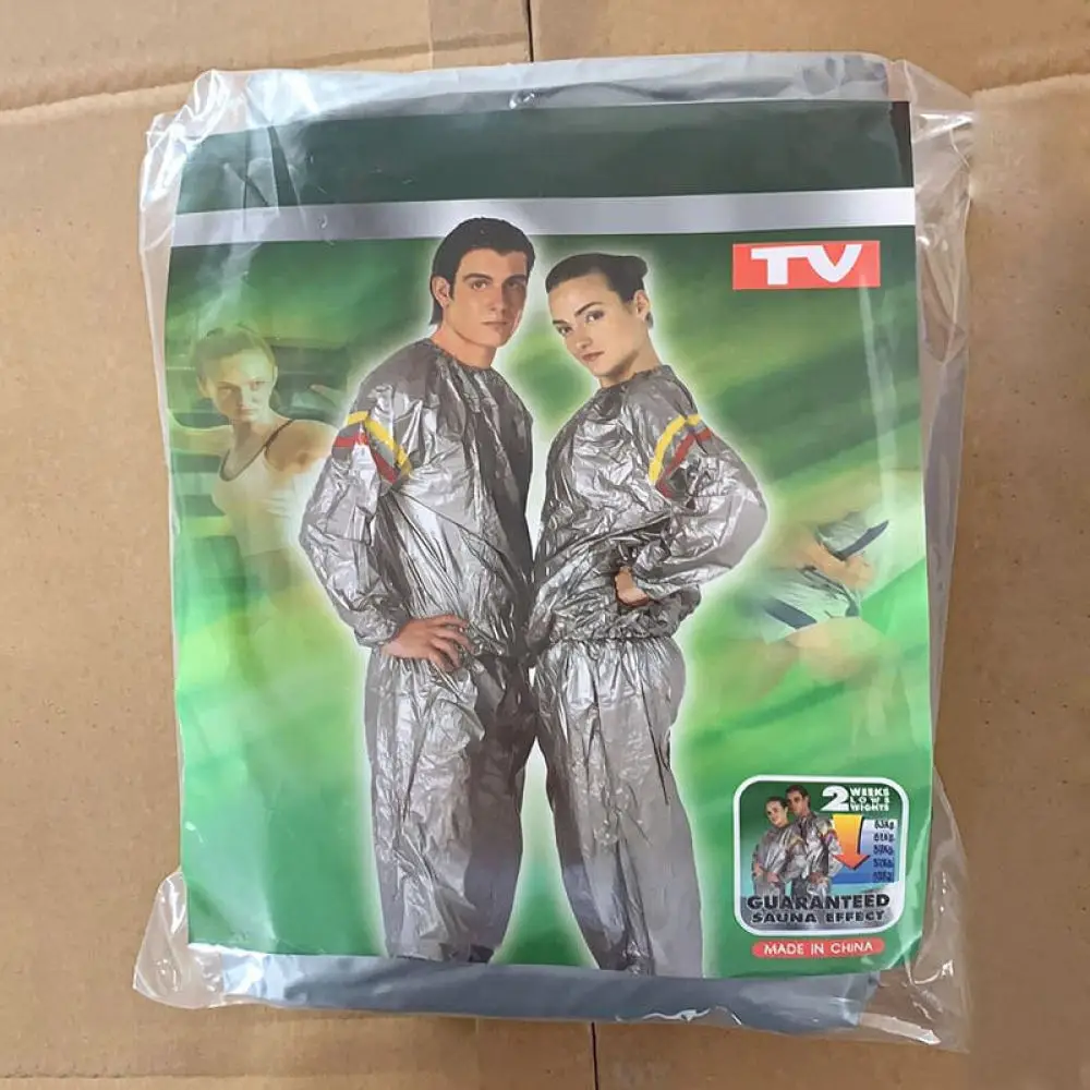 Lightweight Sauna Suit Fitness Workout Sweat Set Unisex Slimming Gear PVC Material Running Gym Training Body Shaper