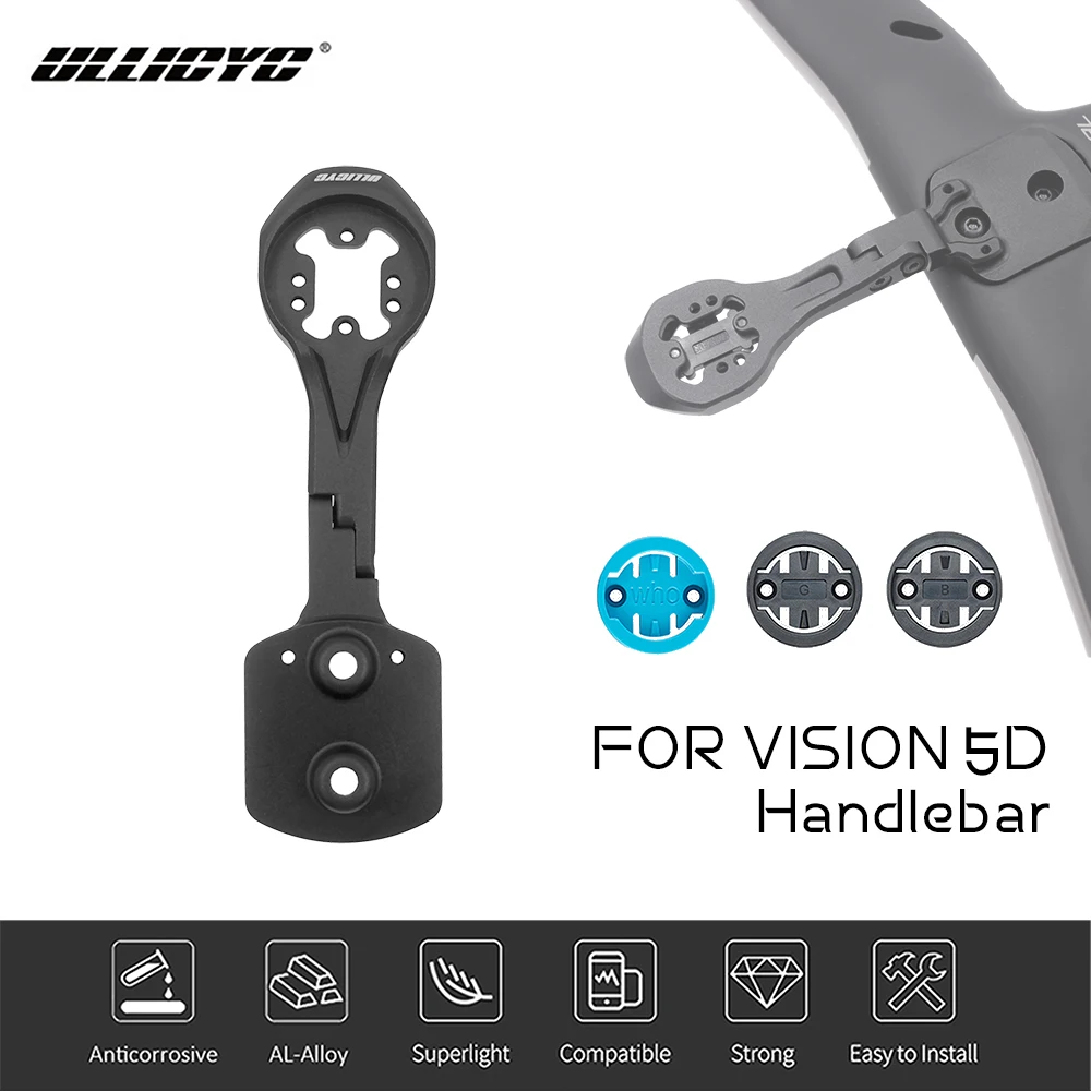

Out Front Aluminum Alloy Computer Mount For Vision Metron 5D ACR Integrated Handlebar Compatible with Gopro/Garmin/Bryton/Wahoo/