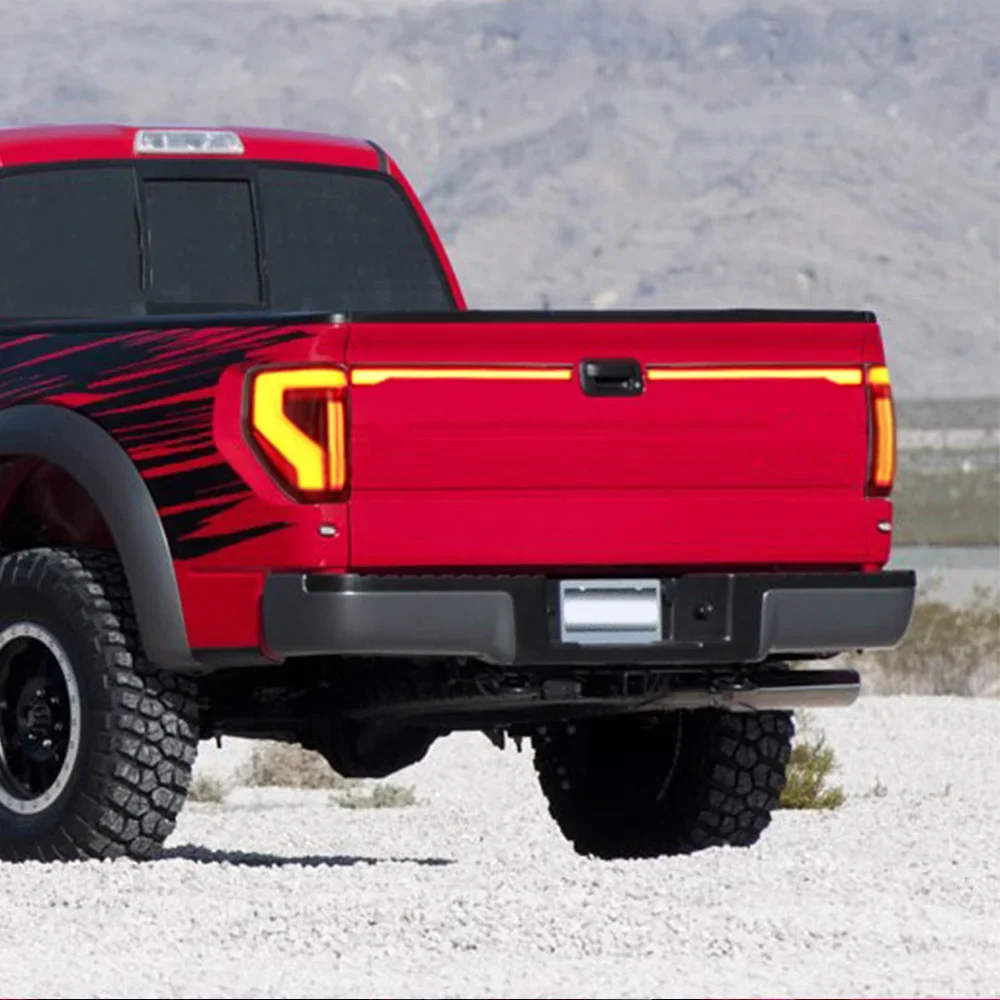 

For Ford Raptor F150 2008-2014 Auto Taillights Assembly Upgrade Car LED Start Animation Through Taillights Tools Accessories
