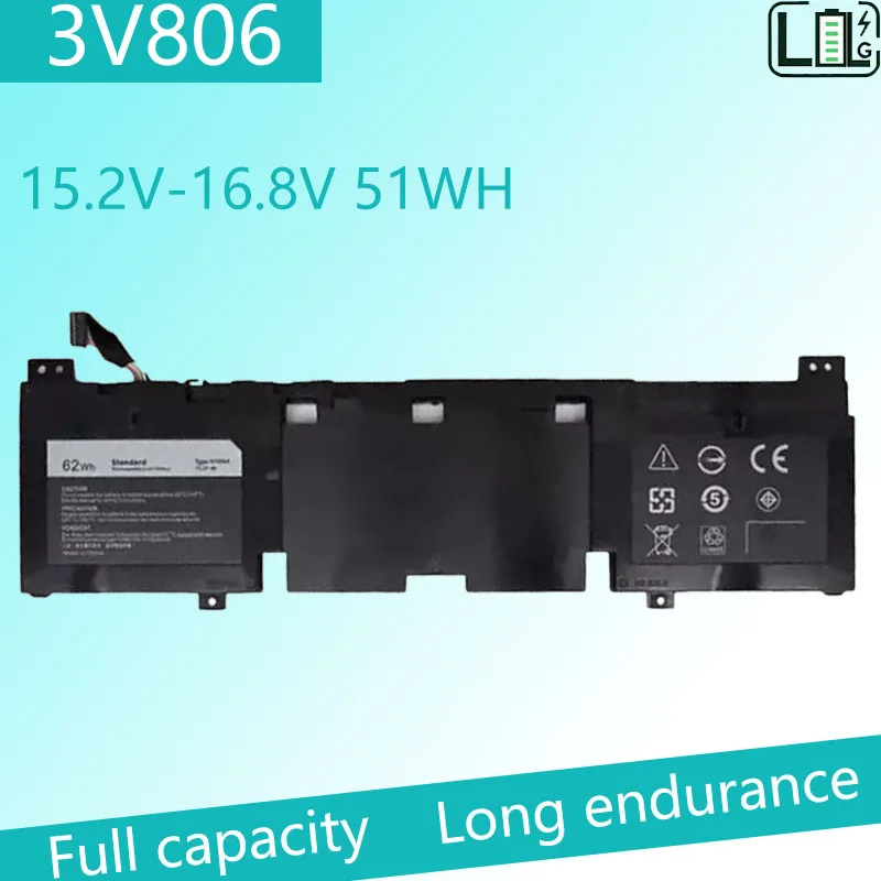 New OEM 3V806 N1WM4 Battery For DELL Alienware 13 R2 Series ALW13ED-2708 ALW13ED-2608 ALW13ED-1508 62N2T 2P9KD 51WH 62WH