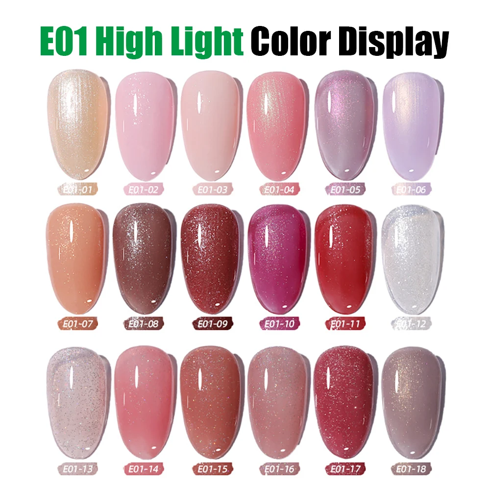 Vendeeni TPO HEMA FREE 18 colori Evidenzia smalto gel Semi permanente UV Soak Off Gel Smalto Rosa Bianco Lacca gel lucida