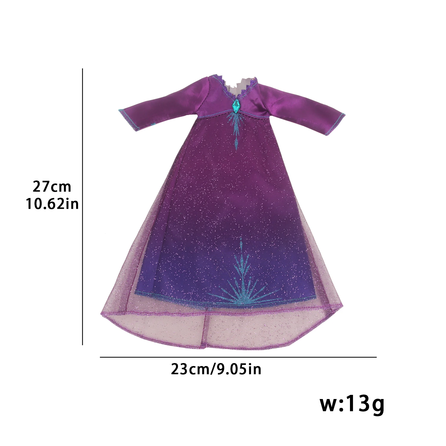 Cute 14" American Doll Clothes 4 Styles Pink Purple Princess Outfits + 3 Pairs 5CM Bow Shoes For 30-35cm Girl Nancy Girl Dolls
