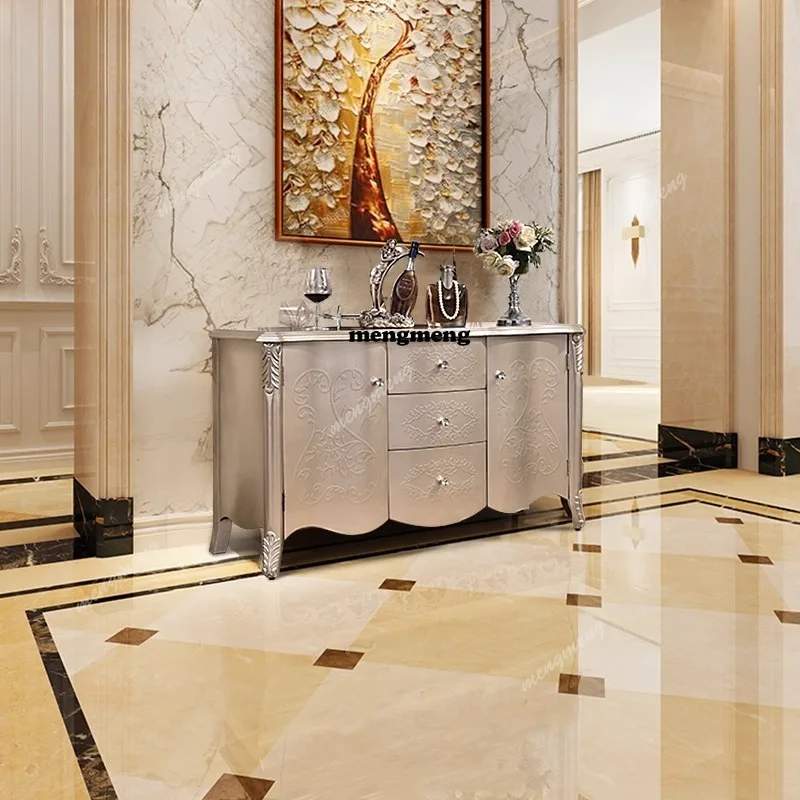 

Входной шкаф в европейском стиле, французский ретро-декоративный шкаф для обуви, перегородка для гостиной, шкафчик, американская сторона