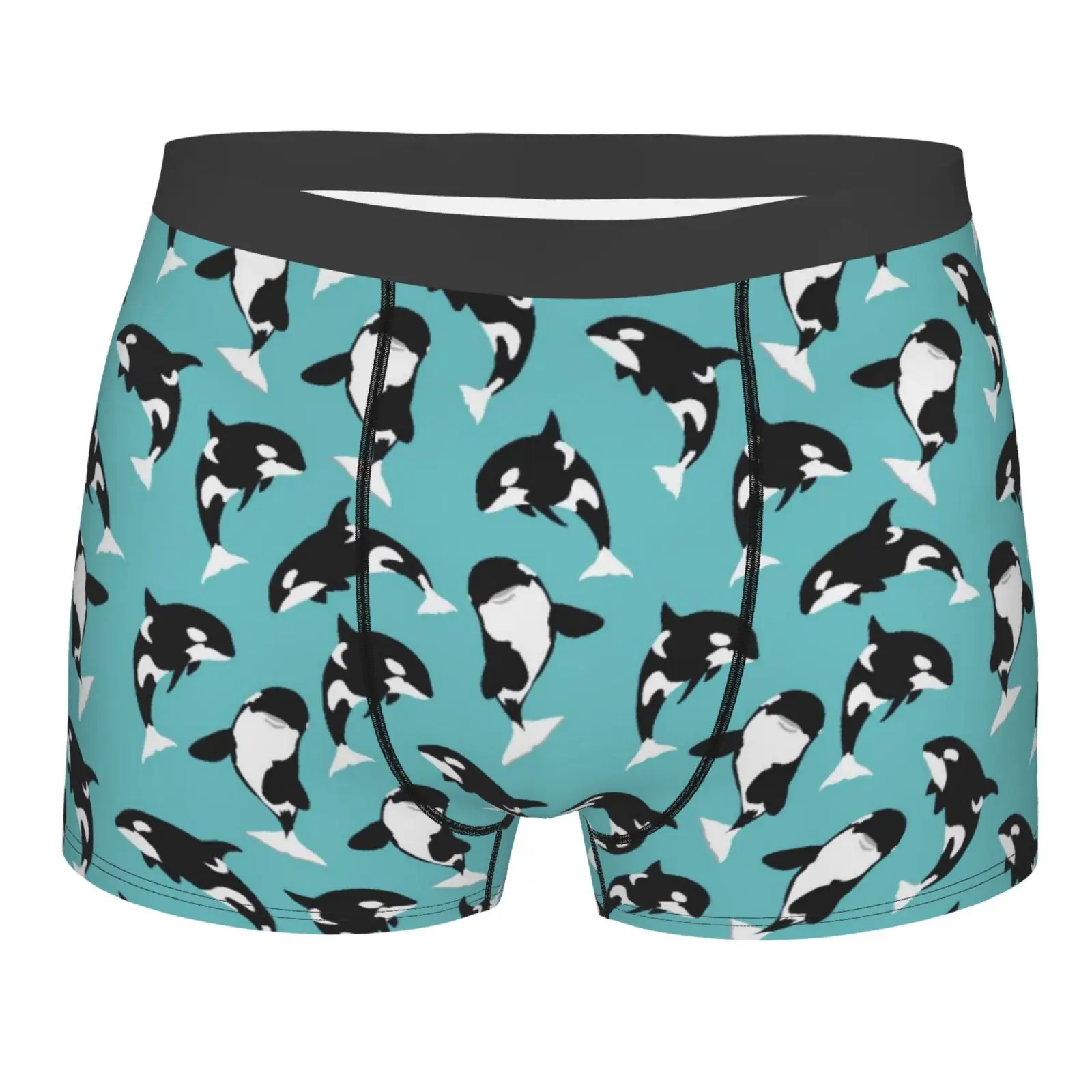 

Мужское нижнее белье с принтом морского кота, боксеры, мужские новые трусы, дышащие мужские трусы с принтом, мужские трусы-боксеры