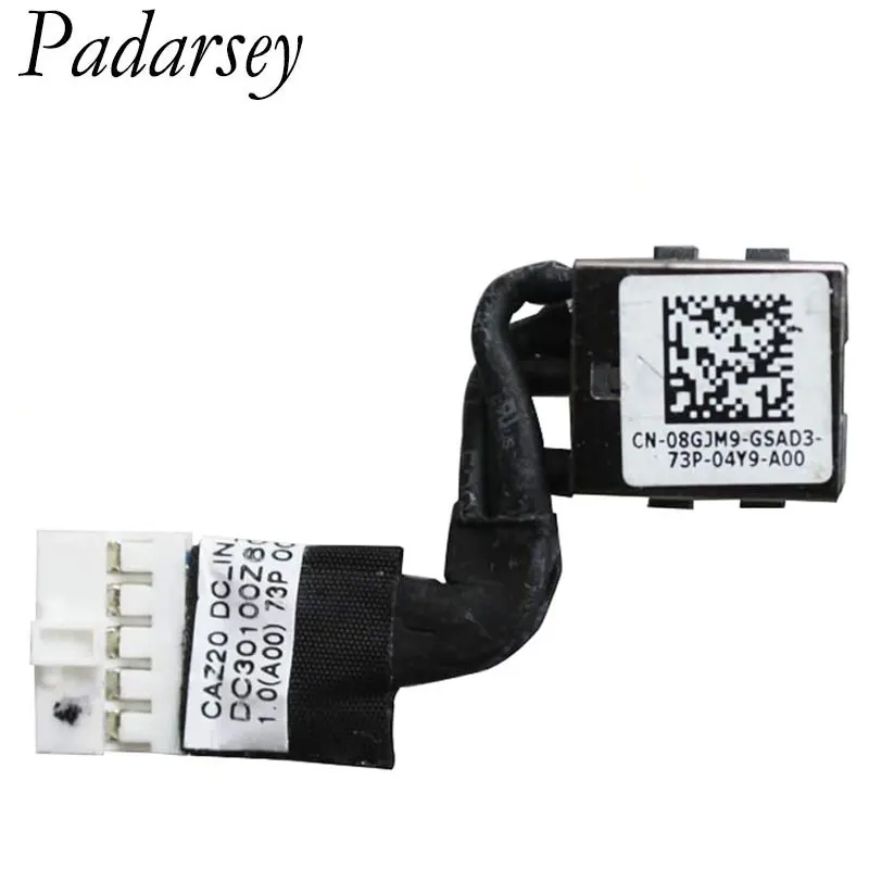 Padarsey-toma de corriente continua con Cable, Conector de carga para Dell Latitude 7480, E7480, 7490, 7491, E7490, E7491, 8GJM9, 08GJM9