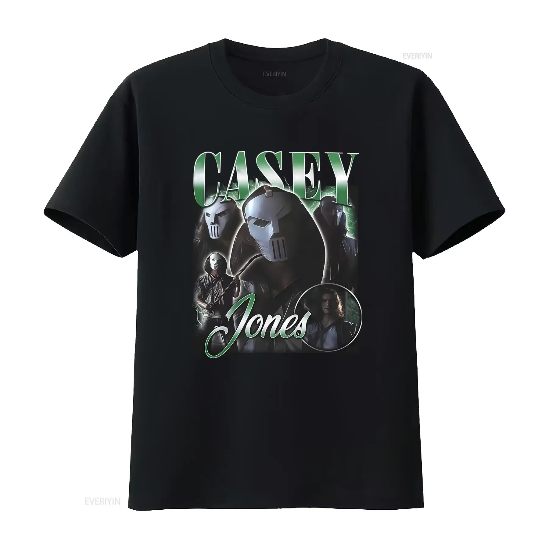 Casey Jones T Shirt Stylish Design with Iconic Masks and Name Print for Fans vintage Washed Stretched Soft graphic Comfortable