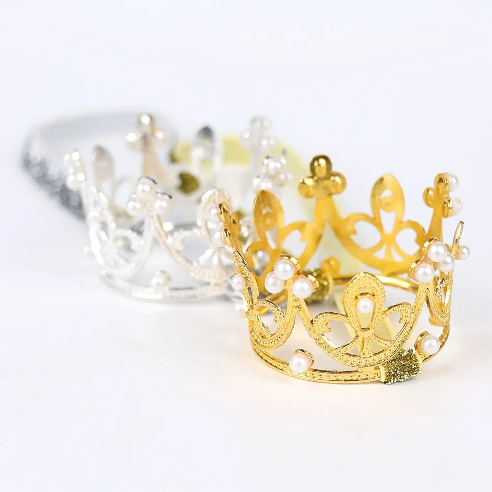 Yundfly-corona de cristal de perlas para niña recién nacida, diadema infantil, Tiara de princesa, accesorios para el cabello para fiesta, accesorios