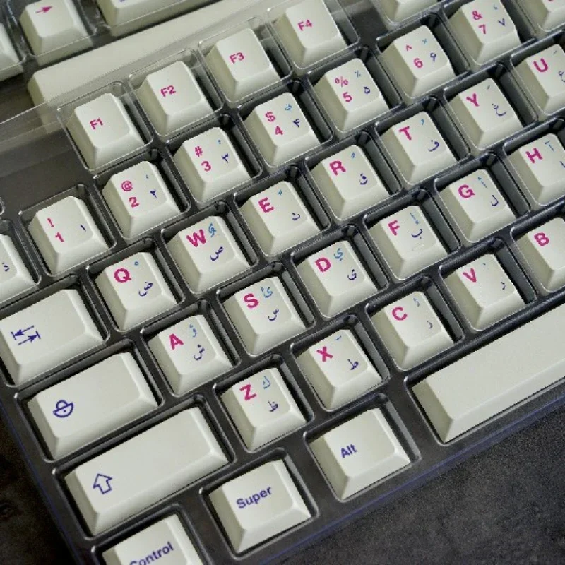 Imagem -01 - Zd-custom Arabic Keyboard Cap Keycaps Árabes Persa Laociano Yiddish Radical Key Cap White Cherry Profile Point Keycap para Jogos Presente zd custom arabic keyboard cap keycaps arabes persa laociano yiddish radical key cap white cherry profile point keycap para jogos presente 01