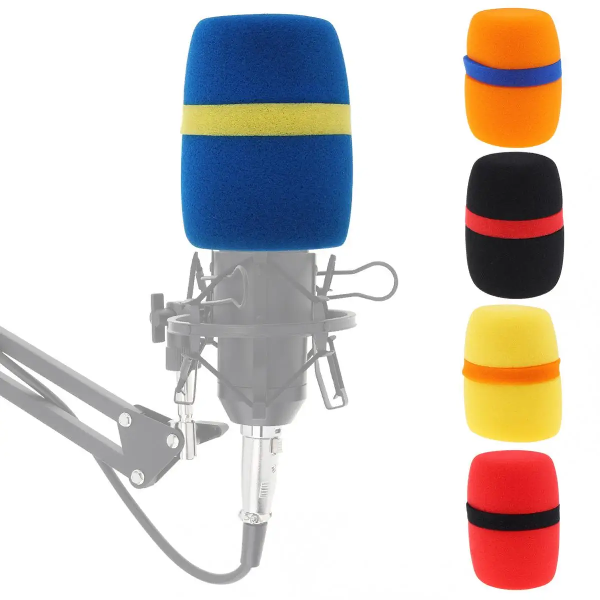 1 Piece High Density Thickened Sponge Sleeve microphone windproof for KTV / Conference Room / Stage Performance