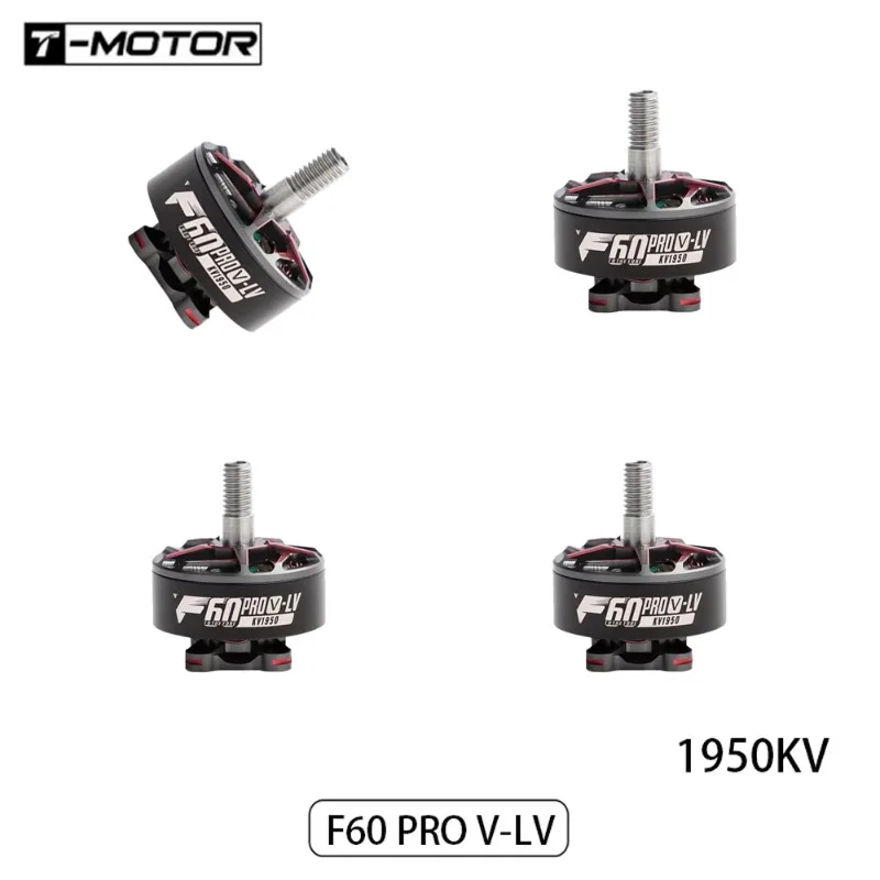 T-MOTOR F60 V-LV Brushless Motor 1950kv 2020kv 5-inch 5-6s Drone Motor for Fpv Freestyle Competition