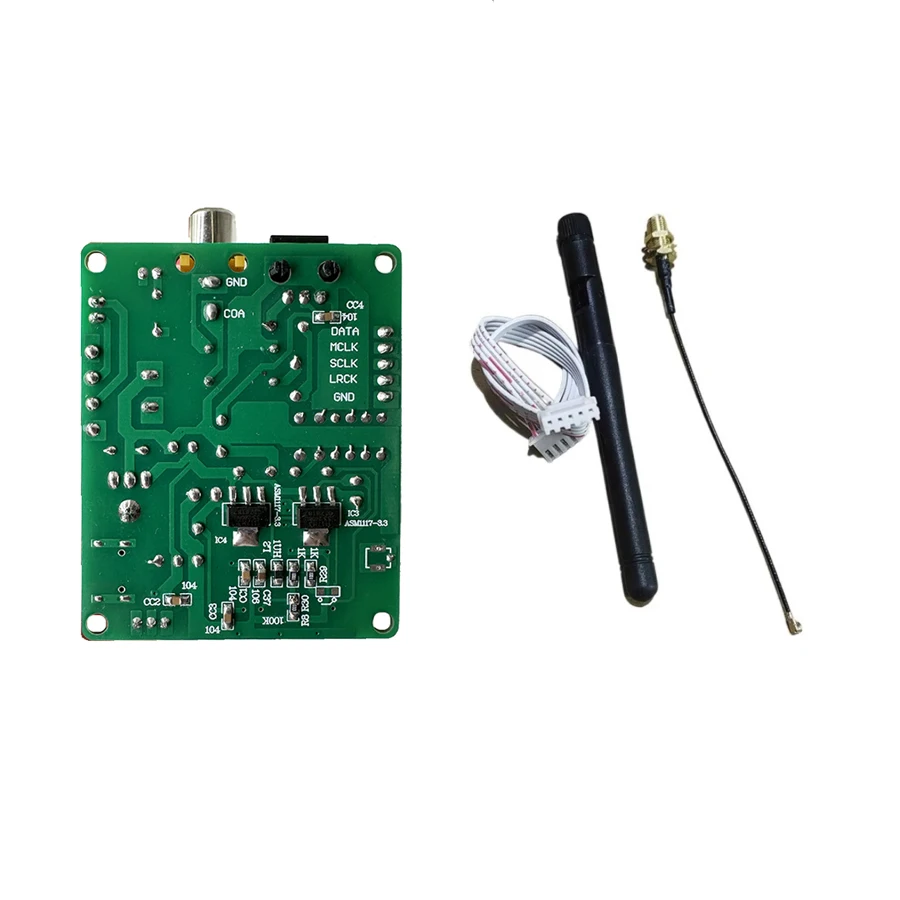 QCC3084 Bluetooth 5.4 Fibra Coaxial I2S Placa de Salida Digital DC 8-16V LDAC APTX HD