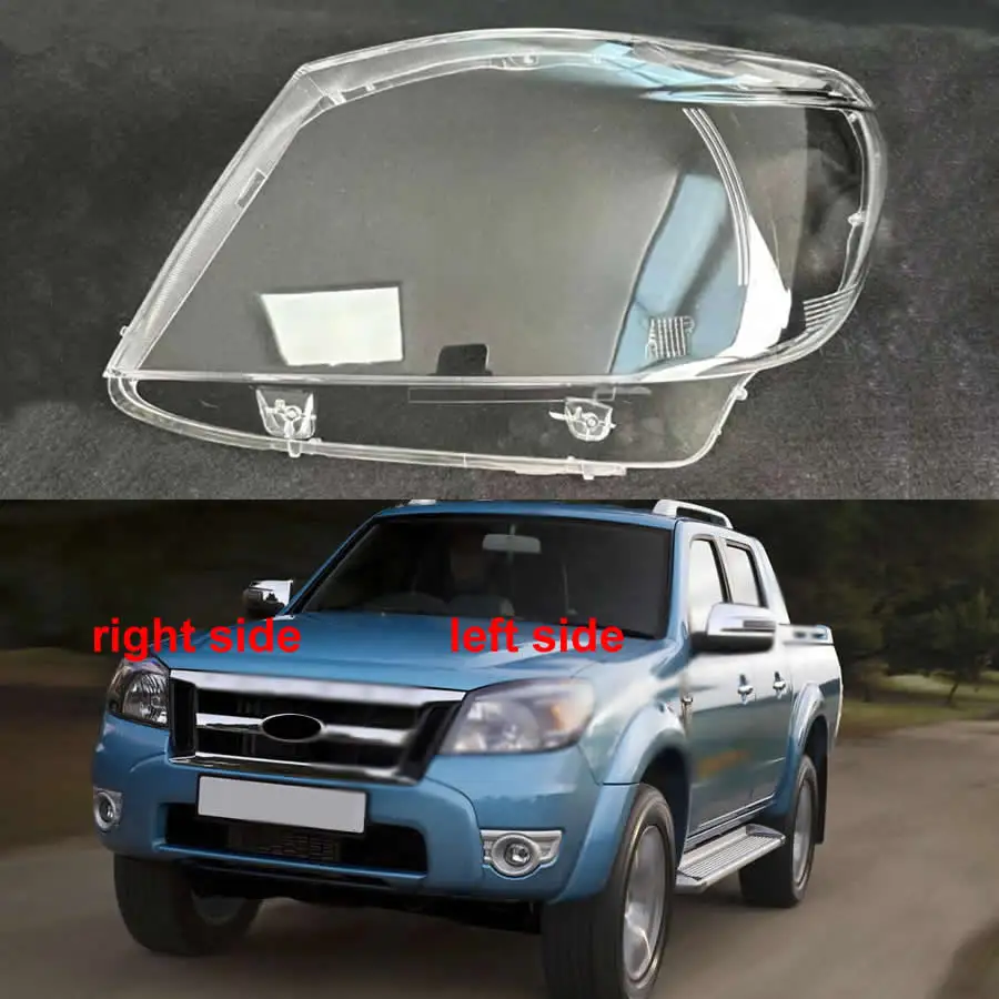 

For Ford Ranger 2009 2010 2011 Car Accessories Headlamp Transparent Lampshade Lamp Shell Headlight Lens Cover Plexiglass