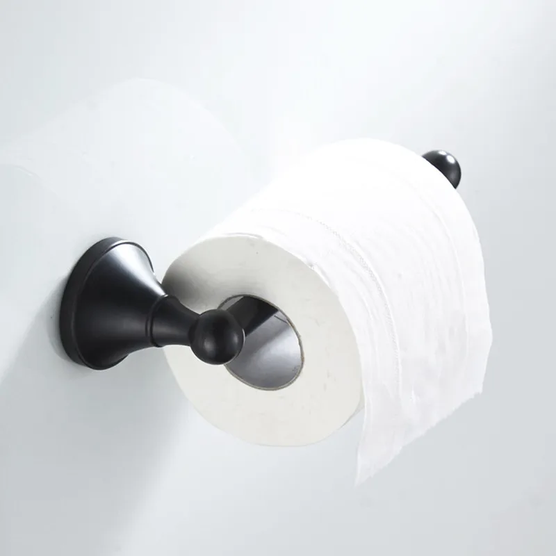 

black Bathroom accessories toilet paper holder Antique copper process simple roll bar European style paper towel holder