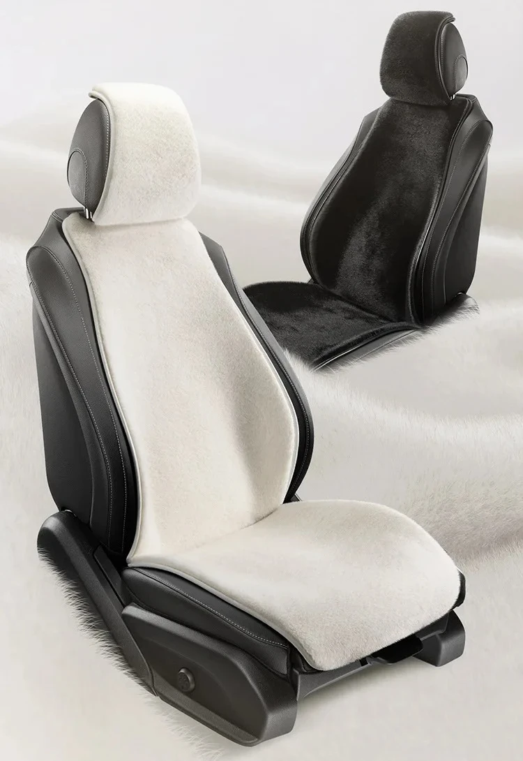 

Winter Warm Luxury Faux Thickened Seat Cover Universal Plush Car Seat Cover Fur Seat Covers Artificial Car Cushion