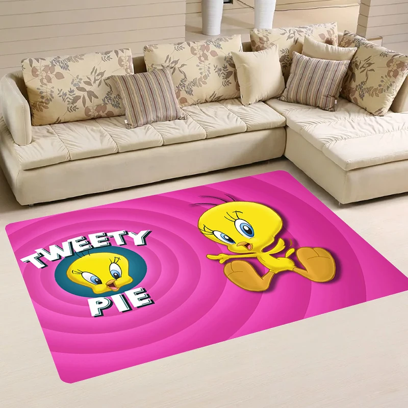 Home T-Tweetys Cartoon Bird Room Mats House Entrance Mat Kitchen Rug Carpets Rugs Balcony Foot Carpet Doormat Door Bathroom Bath