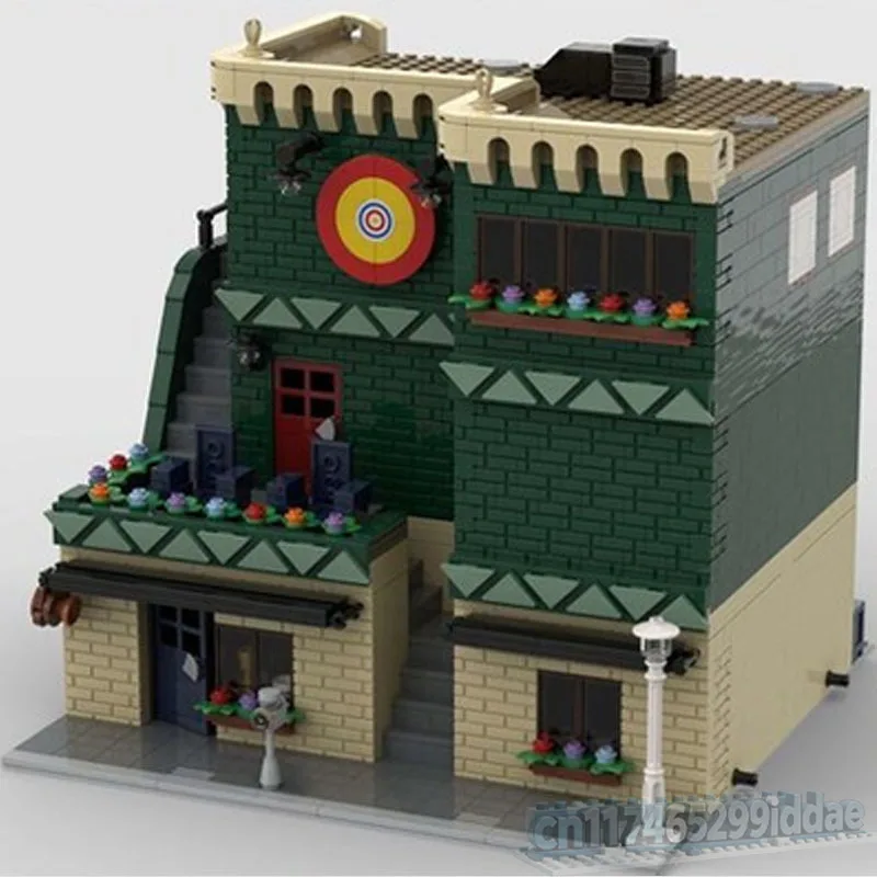 NEW 2426PCS Modular Pottery Shop And Target Practice Building Blocks City Street Architecture Model DIY Assembly Display Gifts