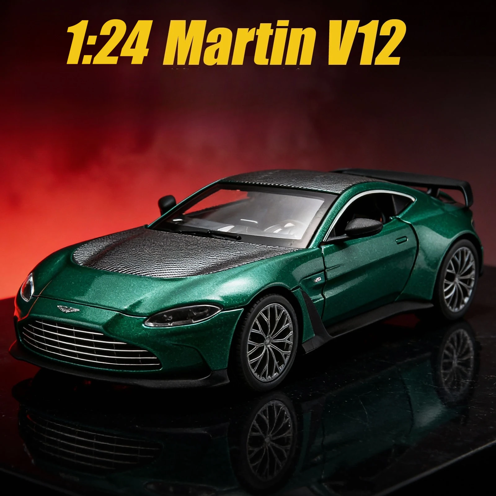 1:24 V12 Vantage Alloy Simulation Sports Car Model Car Toy Commemorative Collection Ornament Gift