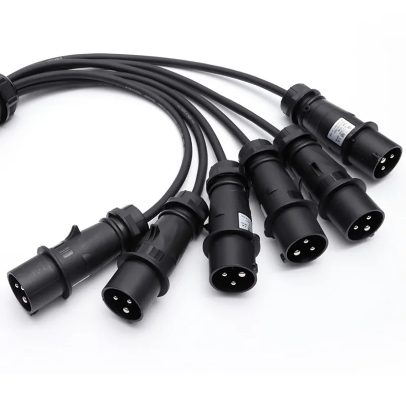 19-Core Aviation Plug Wire Cable Loose Tail One Point Six Stage Light Power Cord 2.5 Square Meters for Home Theater