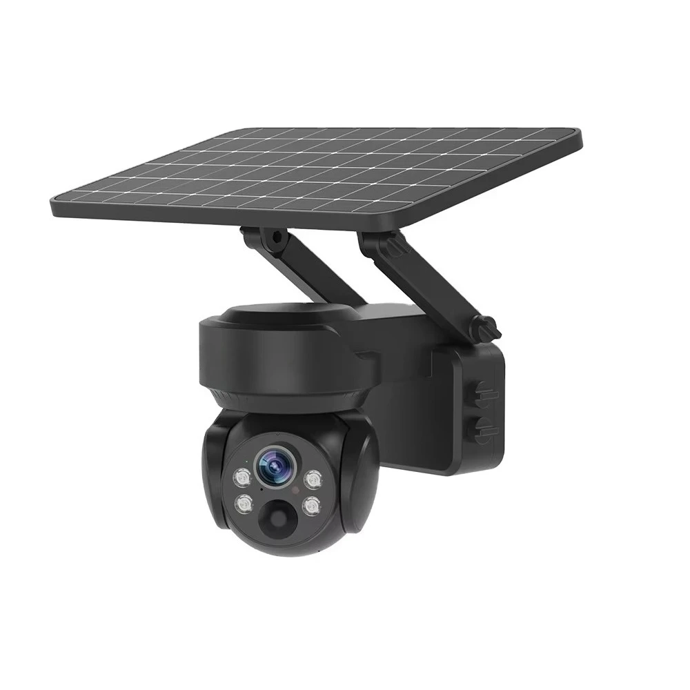 

Outdoor 3MP Security IP CCTV Solar Powered 360 Degree Pan-Tilt Zoom (PTZ) WiFi Camera Night Vision H.265 Video Streaming Cloud