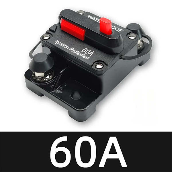 20A bis 300A 12V-48V Leistungsschalter Power Protect Sicherung Trolling mit manuellem Reset Wasserdicht Auto Boot Handbuch 30A 80A 100A 300A
