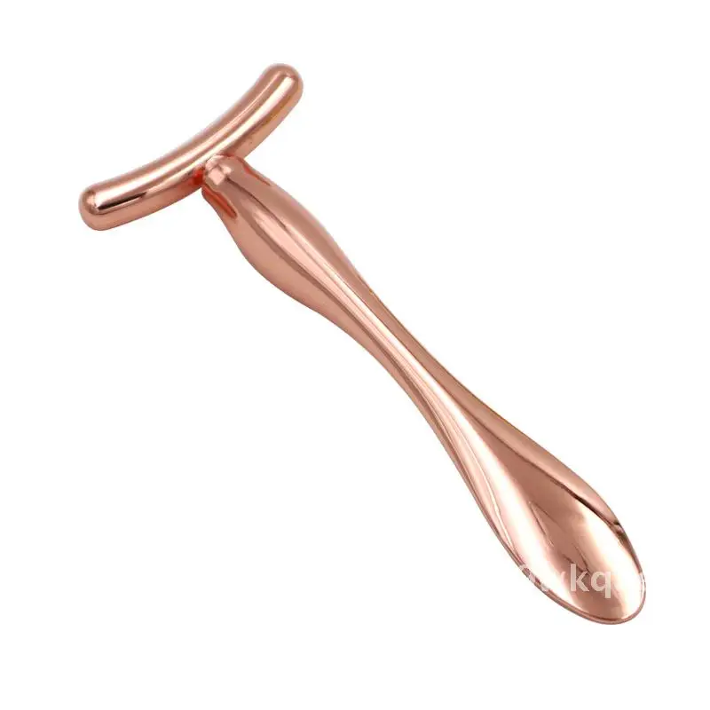 화장품 에센스 아이 크림 애플리케이터 리프팅 뷰티 스틱용 3개 골드 U자형 페이셜 마사지 스틱