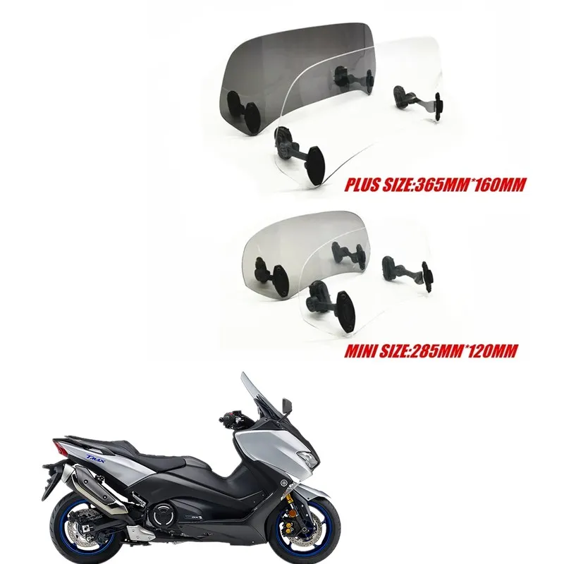 FOR YAMAHA TMAX530 SX DX TMAX500 MT-09 FJ-09 TRACER XT1200Z Risen Adjustable Windscreen Windshield Spoiler Air Deflector