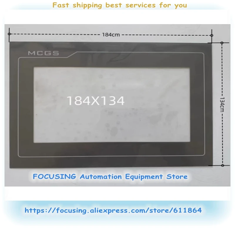 MCGS tela de vidro de toque de 7 polegadas para TPC7021 7022 7032 7062 7072