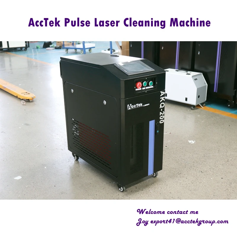 

AccTek CE Pulse Laser Cleaning Machine 100W 200W Laser Cleaning Machine Fiber Laser Removal Rust For Paint Removing