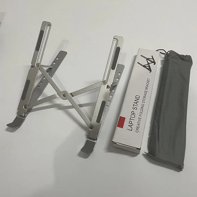 Foldable Laptop Stand, Adjustable Aluminum Computer Stand, Desktop Portable Laptop Stand, Ergonomic Tablet Stand, 13-17.3 Inches