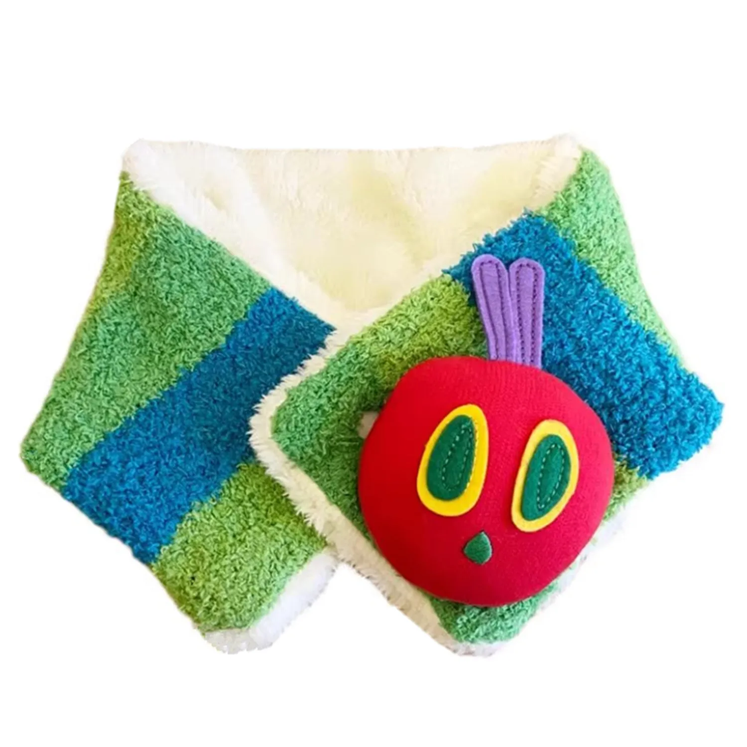 

Новый Kawaii очень голодная гусеница детский плюшевый 3D шарф детские зимние шарфы теплый чехол для шеи для женщин