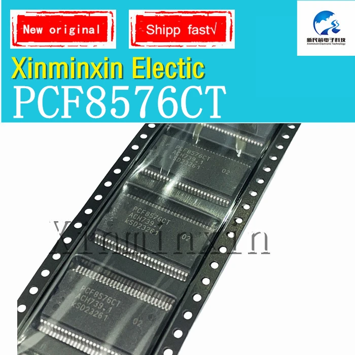 1 pçs/lote pcf8576ct pcf8576 SSOP-56 smd ic chip novo original